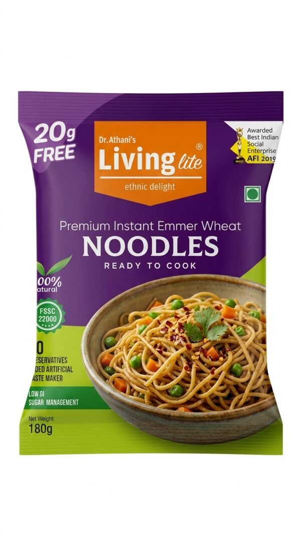 INSTANT EMMER WHEAT NOODLES - ಇನ್‌ಸ್ಟಂಟ್ ಜವೆ ಗೋಧಿ ನೂಡಲ್ಸ್
