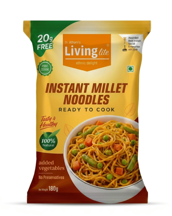 INSTANT MILLET NOODLES - ಇನ್‌ಸ್ಟಂಟ್ ಸಿರಿಧಾನ್ಯ ನೂಡಲ್ಸ್